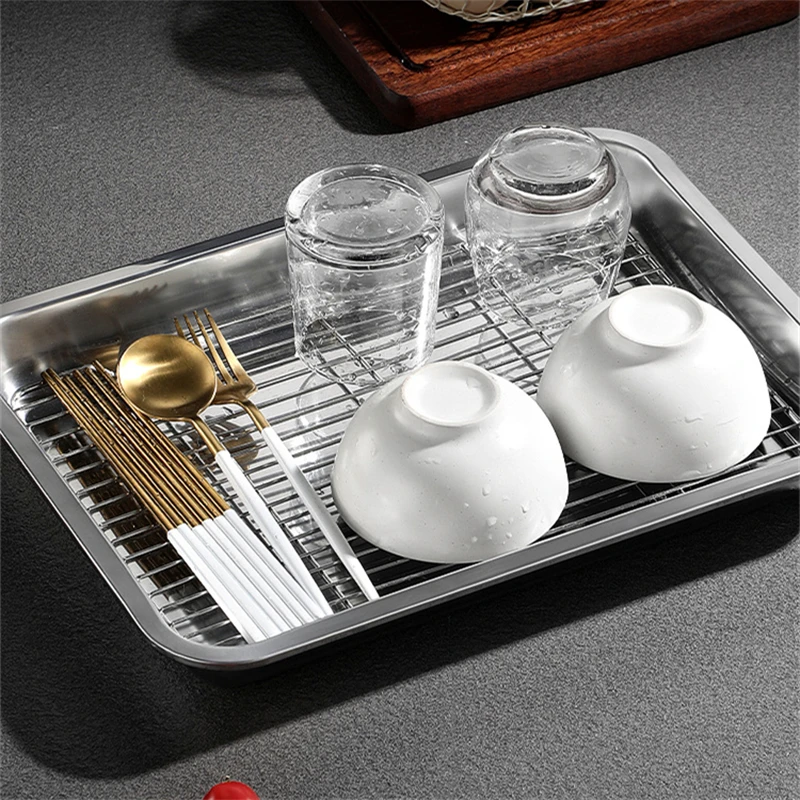 stainless steel bakeware grid line food storage trays bread pastry baking pan cooling rack fruit bbq plate kitchen cooking tools stainless steel bakeware grid line food storage trays bread pastry baking pan cooling rack fruit bbq plate kitchen cooking tools