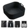 22.5cm Silicone Air Fryer Liners Reusable Non-Stick Basket for Ninja AF181 AF180 AF141 AF140 Other 5-8QT Air Fryer Accessories