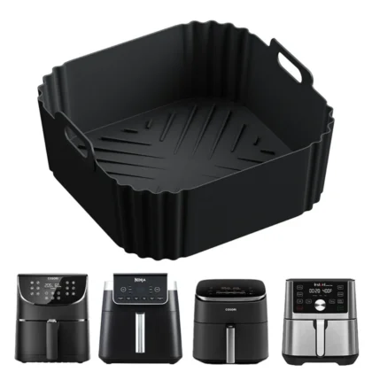 22.5cm silicone air fryer liners reusable non stick basket for ninja af181 af180 af141 af140 other 5 8qt air fryer accessories