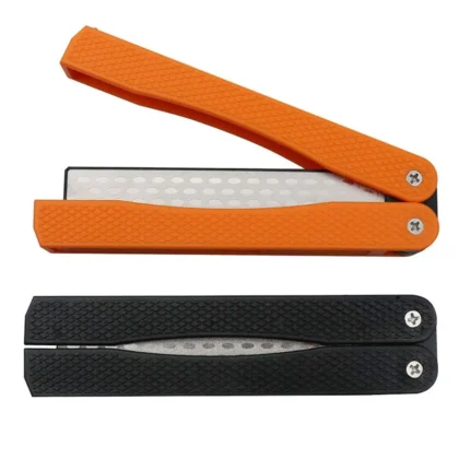 new double sided foldable knife sharpening stone outdoor portable pocket sharpener diamond knife sharpening stone kitchen tool